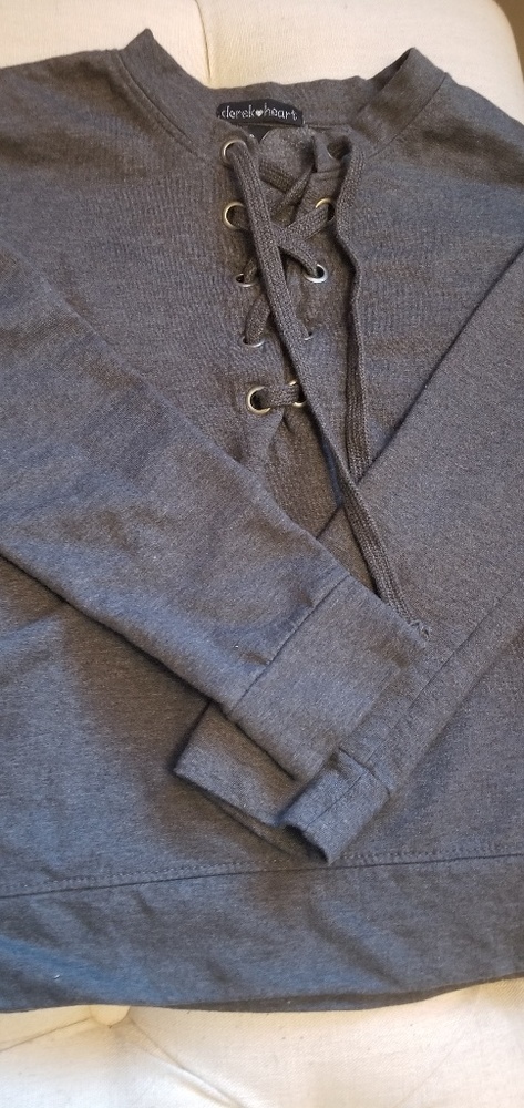 Derek Heart Gray Sweater